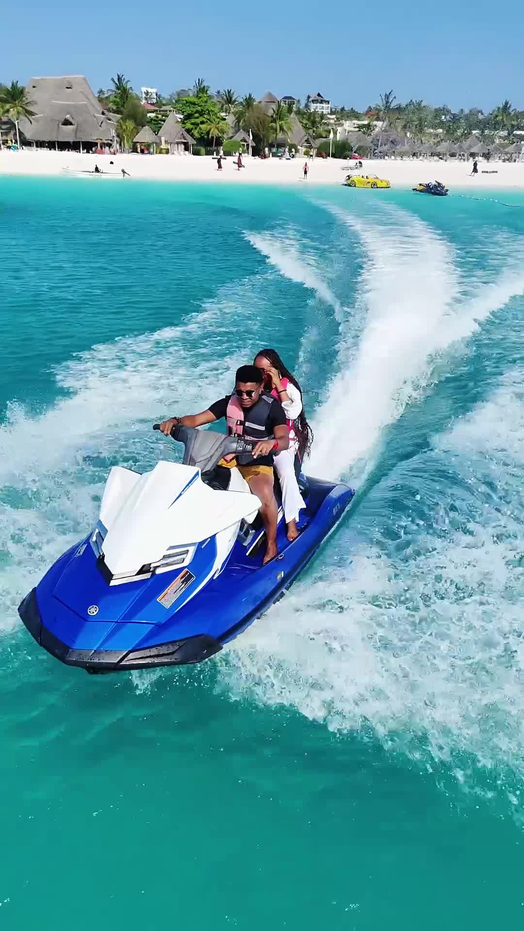 Jet ski off a Zanzibar beach