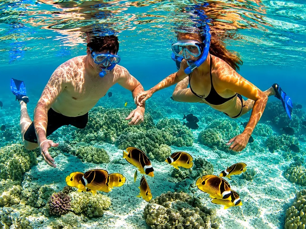 Snorkeling at Nakupenda sandbank